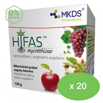 HIFAS - vaismedžiams ir uoginiams augalams, mikoriziniai grybai, MAXI pak. (kaina nurodyta 1 vnt.)